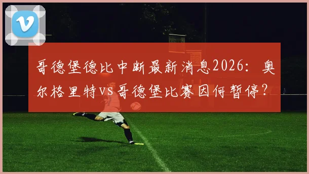 哥德堡德比中断最新消息2026：奥尔格里特vs哥德堡比赛因何暂停？各方紧急会议决定后续